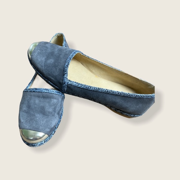 Stuart Weitzman Tipadrille Blue Jean Flats Size 7M - Picture 3 of 13
